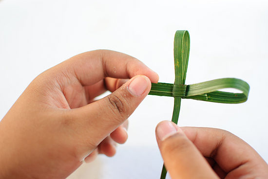 Easter Palm Frond&nbsp;Cross