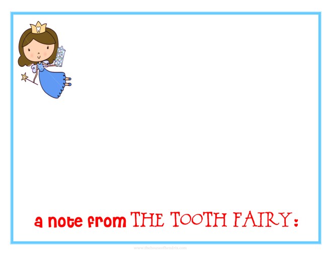 A Note from the Tooth Fairy
