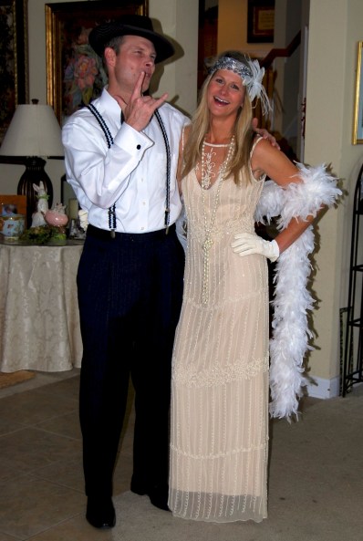 Our 20's Great Gatsby look Roaring 20's Great Gatsby dress style costume