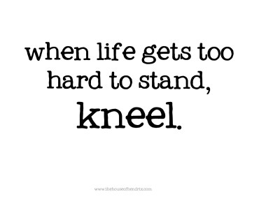 kneel