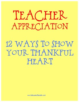Teacher Appreciation ideas