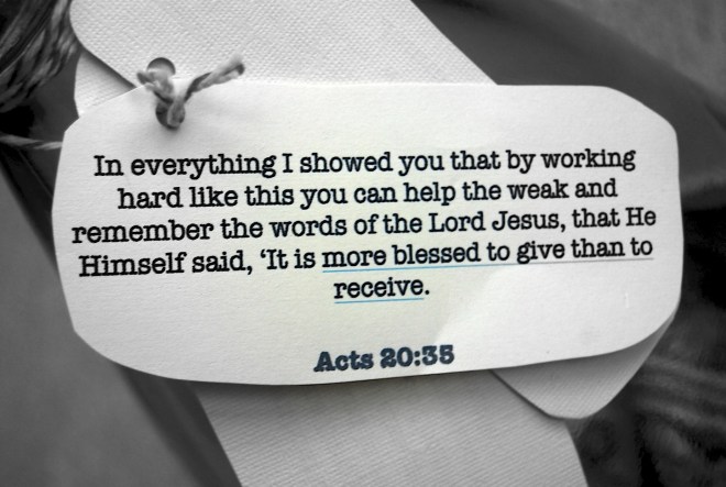 teaching kids to give